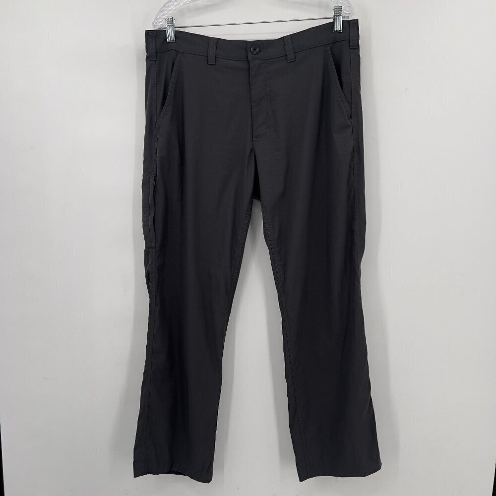 Eddie Bauer Travex Men's 36x30 Gray Nylon Spandex Travel Hiking Pants